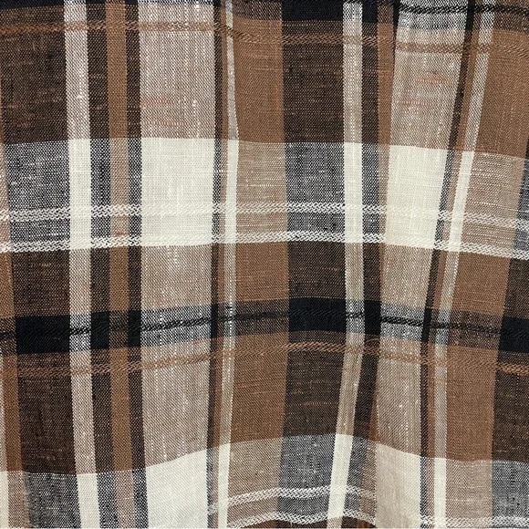 Linen Blend Plaid Jacket - Picture 11 of 14